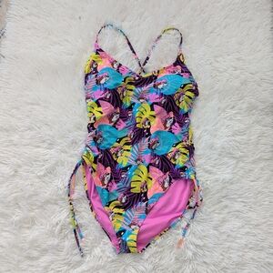 Women's Buc-ees 2X Pink One Piece Swimsuit